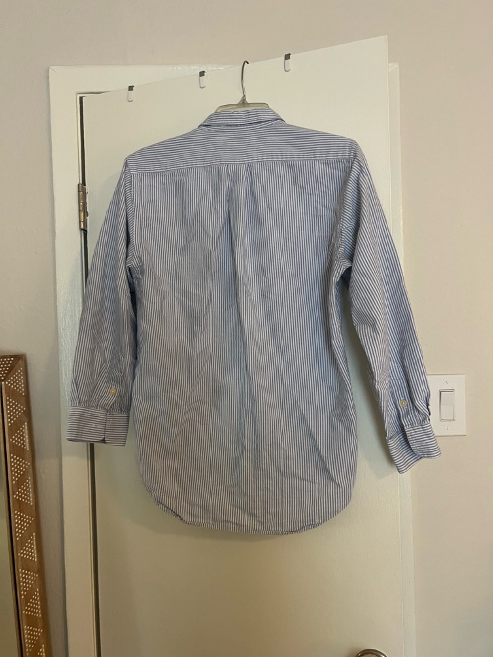 Ralph Lauren Light Blue and White Striped Button-Down Shirt - Picture 4 of 4